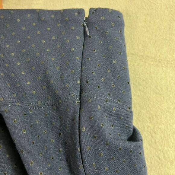 Maeve Anthropologie Skirt + Top Set Sevigny Women M 10 Navy Polka Dot - Picture 14 of 14